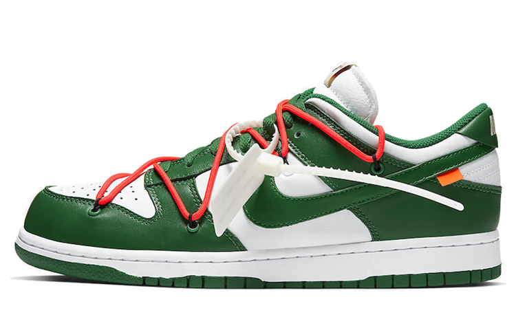 Кеды OFF-WHITE x Nike Dunk (зеленые)