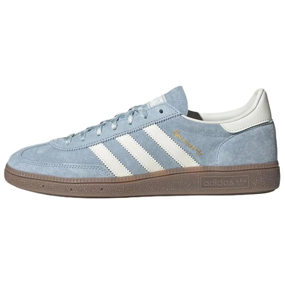 Adidas Originals HANDBALL SPEZIAL Synthetic Leather, Leather Low top Skateboard Shoes Unisex Blue White