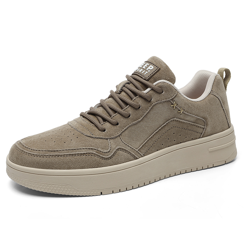 JEEP SPIRIT Cushioning Abrasion Resistant Low top Skateboard Shoes Men's Brown