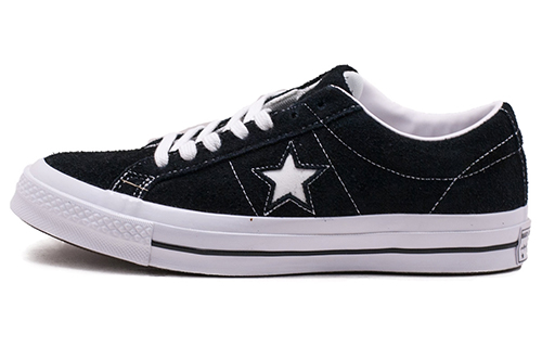 Converse One Star Ox популярный Комфортный нескользящие Шоковое поглощение низкого панель обувь мужские и женские фасон унисекс черный