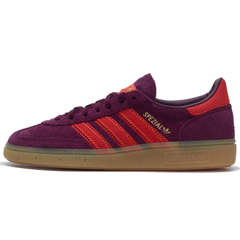 Adidas Originals HANDBALL SPEZIAL Classic And Versatile Low top Skateboard Shoes Women's Red