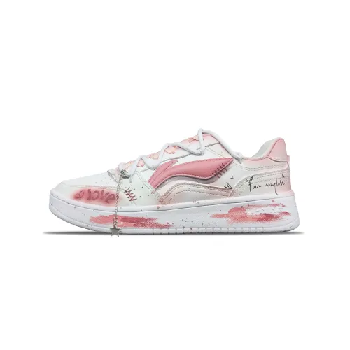 Li Ning Sycee Tower Rabbit Coexistence Slip Resistant Cushioning Abrasion Resistant Low top Skateboard Shoes Men's
