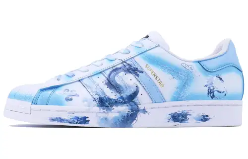 Adidas Originals SUPERSTAR Blue Dragon SDS Slip Resistant, Abrasion Resistant, Lightweight Low top Skateboard Shoes