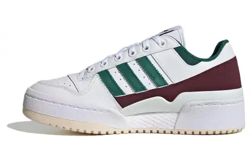 Adidas Originals FORUM Bold Cushioning, Wear Resistant Low top Skateboard Shoes Women's White Green