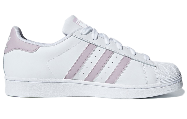 Женские кеды adidas originals Superstar (фиолетово-белые) — фото 2