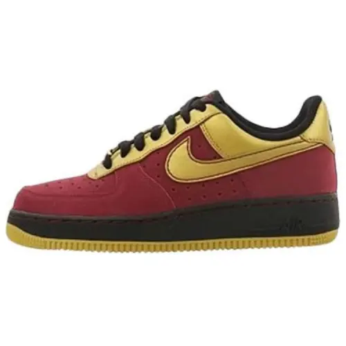 Nike Air Force 1 Low '07 Team Red Metallic Gold Women's