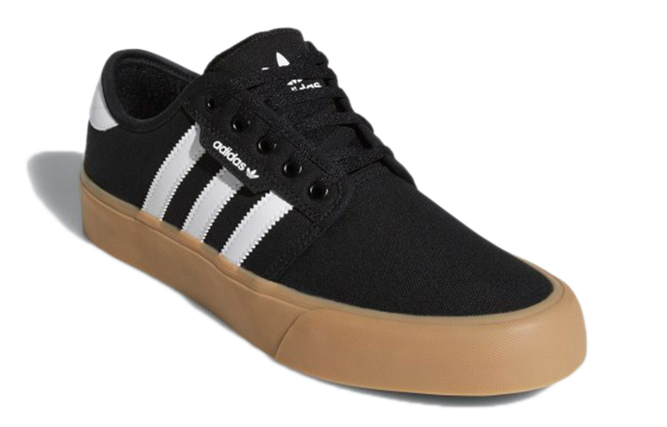 Мужские кеды adidas originals Seeley XT (черно-бело-коричневые) — Чёрный / белый / коричневый — фото 3