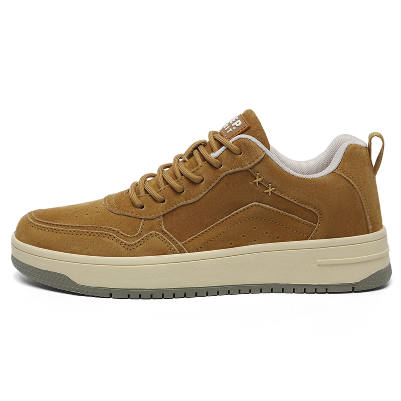 JEEP SPIRIT Cushioning Abrasion Resistant Low top Skateboard Shoes Men's Brown