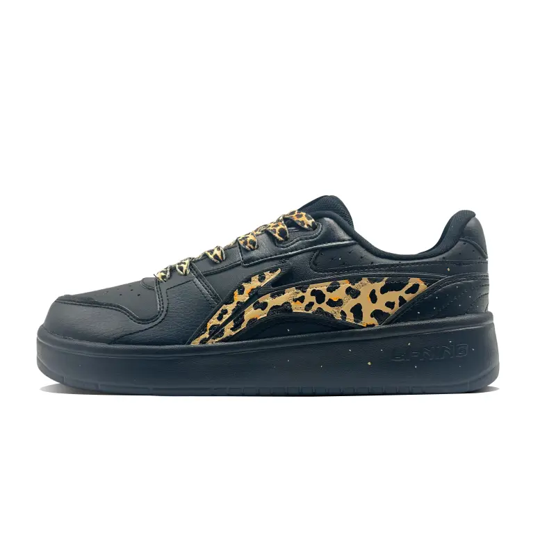 Li Ning Sycee V2 Coverage Abrasion Resistant Low top Skateboard Shoes Men's Black Brown