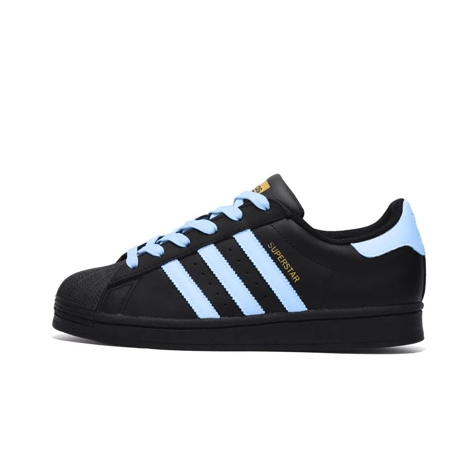 Adidas Originals SUPERSTAR Slip Resistant Abrasion Resistant Low top Skateboard Shoes Unisex Black
