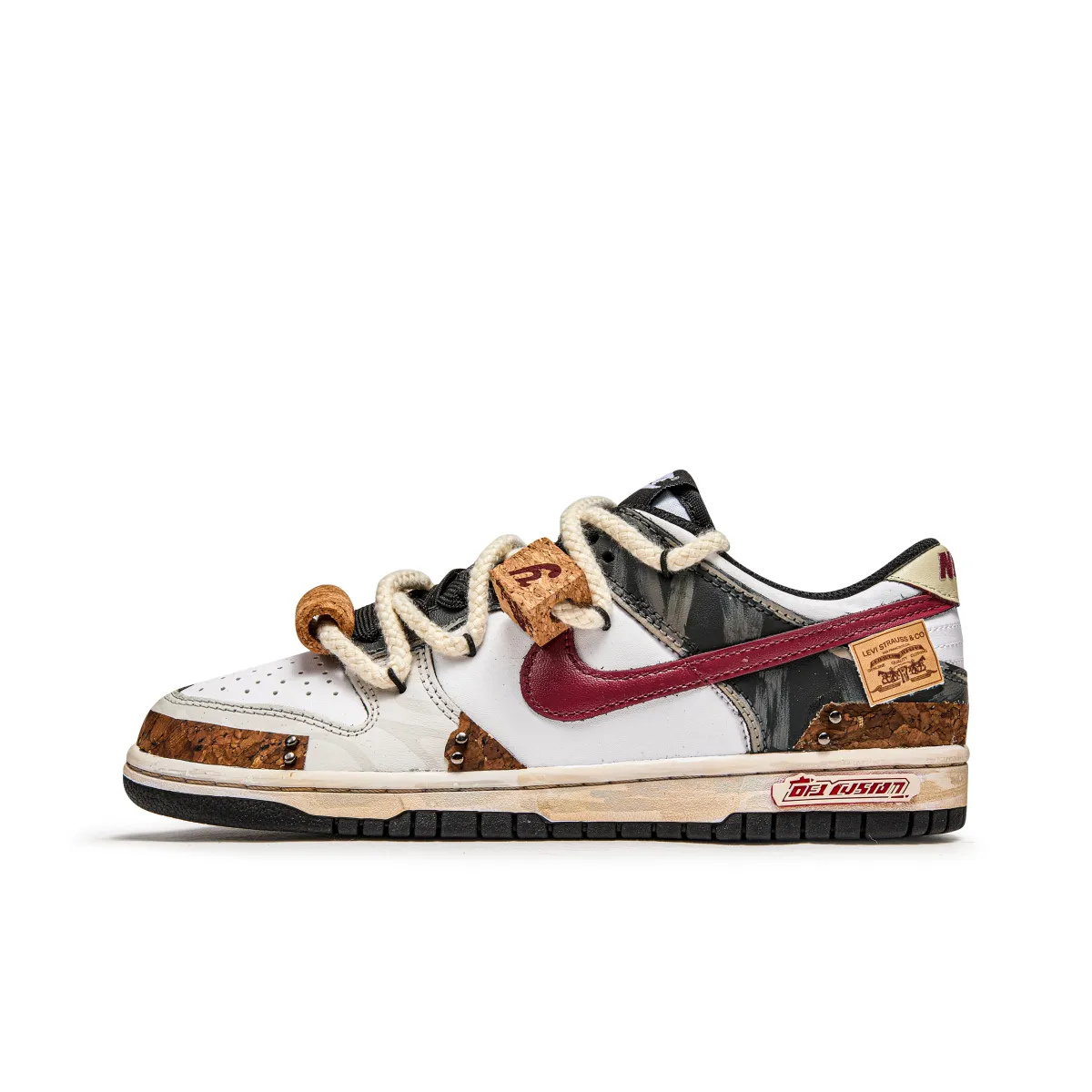 Nike Dunk Quick Dry Abrasion Resistant Balance Low top Skateboard Shoes Unisex Brown White