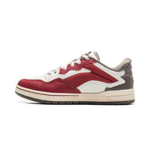 Li Ning Low top Skateboard Shoes Women's Red Beige