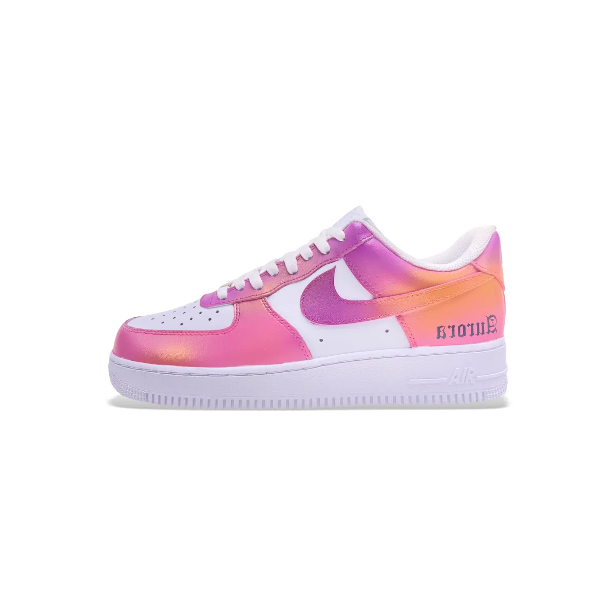 Nike Air Force 1 Leather Coverage Low top Skateboard Shoes Unisex White Pink