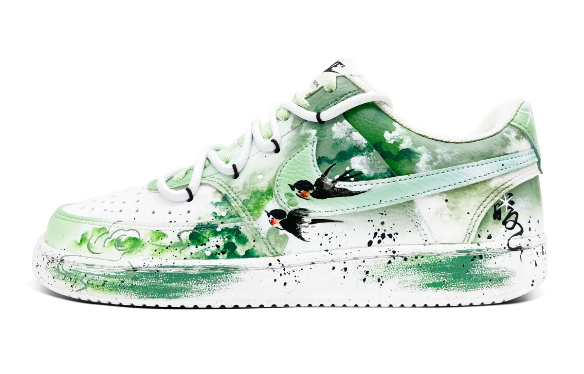 Nike Court Vision 1 Low top Skateboard Shoes Unisex Green