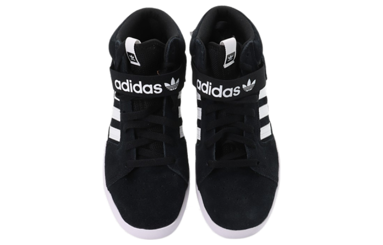 Мужские кеды adidas originals VRX Mid (черно-белые) — фото 4