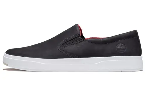 Timberland Davis Square Slip Ons 'Black Nubuck'