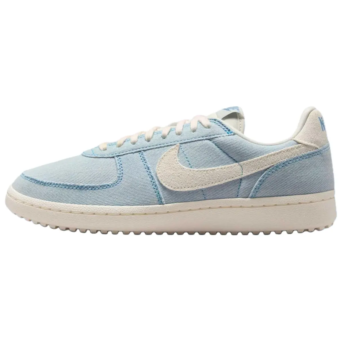 Nike Field General Abrasion Resistant Low top Skateboard Shoes Women's Blue Beige