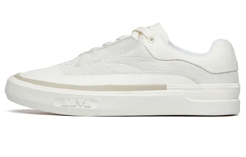 Anta Ao Li Low top Skateboard Shoes Women's White Leather Version