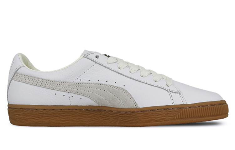 Мужские кеды PUMA Basket Gum Deluxe (белые) — Белый — фото 2
