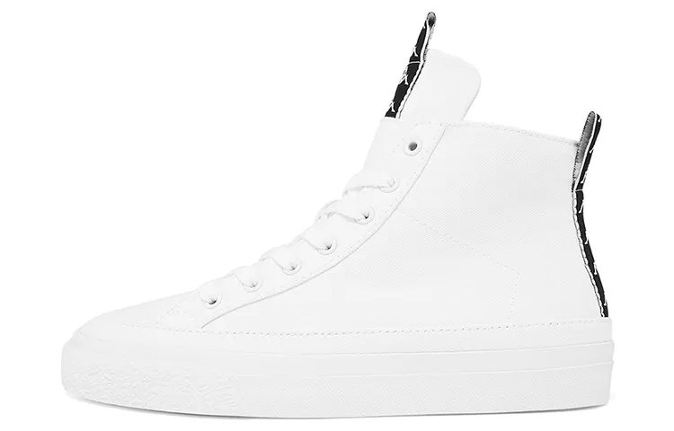 Kappa Skateboard Shoes Unisex High Top White/Black