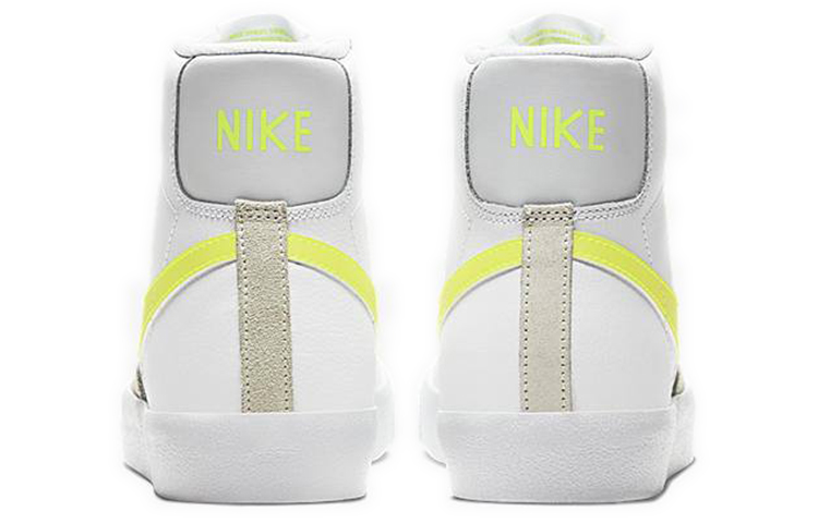 Женские кеды Nike Blazer 77 "lemon Venom" (бело-желтые) — фото 4