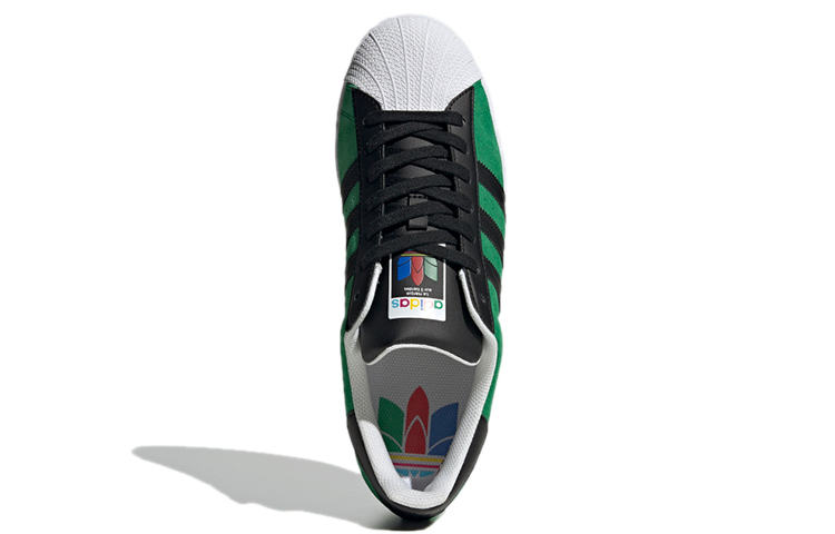 Кеды adidas originals SUPERSTAR (зеленый / белый) — Зелёный / белый — фото 4