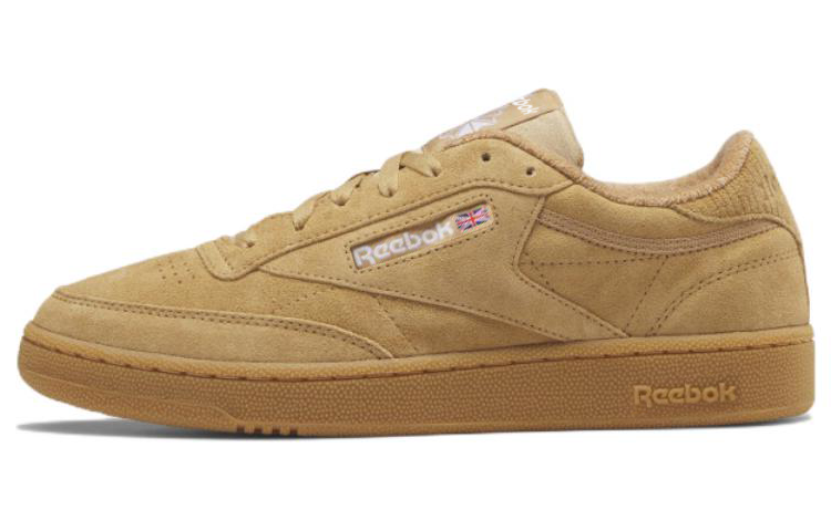 Reebok Club C Series 85 Нижний класс панель обувь мужские и женские фасон унисекс коричневый