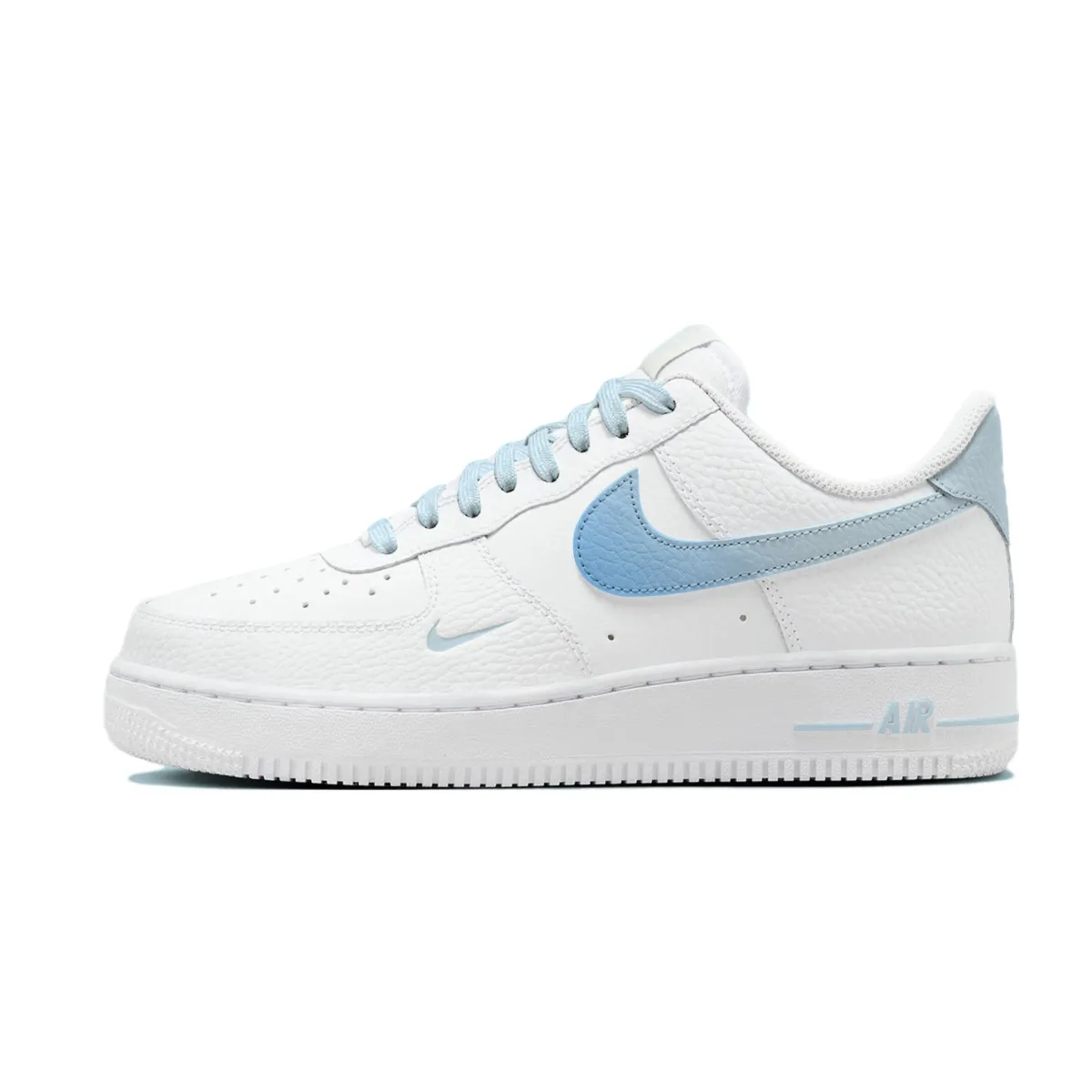 Nike Air Force 1 Slip Resistant Abrasion Resistant Low top Skateboard Shoes Unisex White Blue
