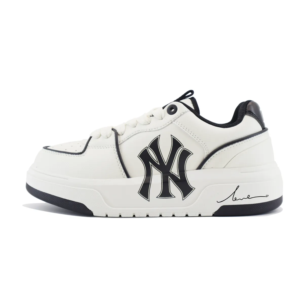 MLB Chunky Liner Low top Skateboard Shoes Unisex Black White