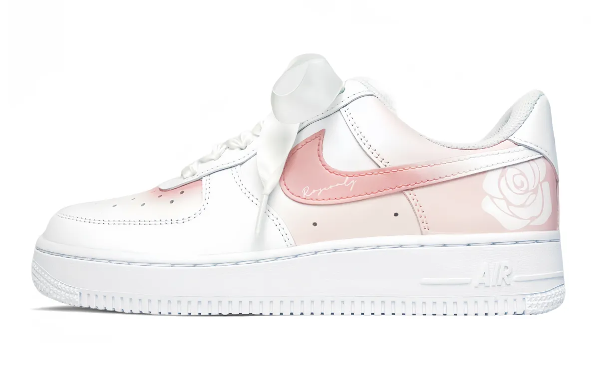 Nike Air Force 1 Slip Resistant, Abrasion Resistant, Lightweight Low top Skateboard Shoes Men's Pink White
