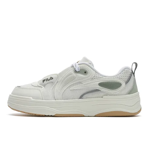 FILA VIBE Abrasion Resistant Breathable Low top Skateboard Shoes Men's Ecru