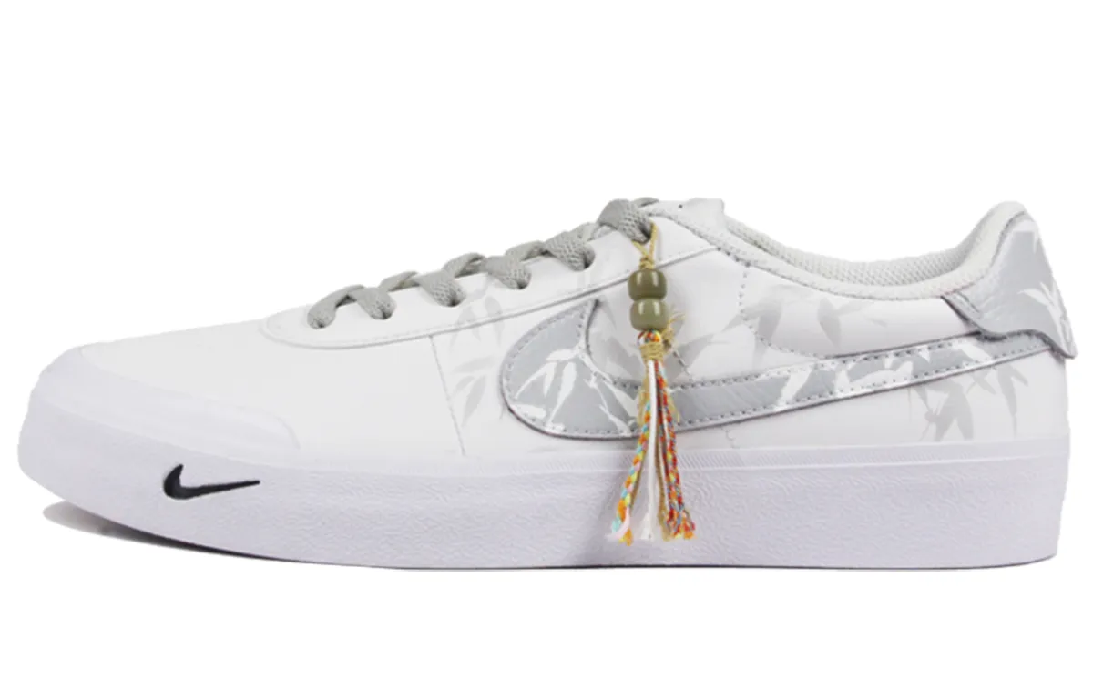 Nike Court Shot Skateboard Shoes Unisex Low Top White Gray