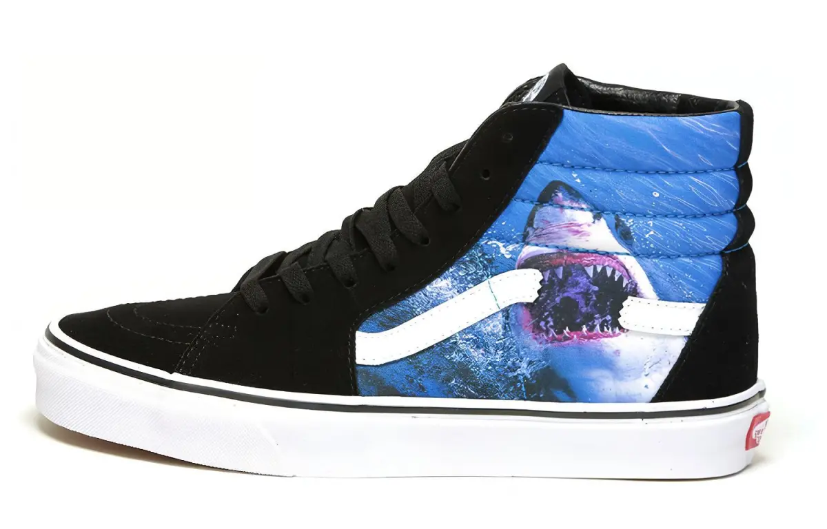 Sk8 Shark Week x Sk8 Vans-Hi 'Black Blue'