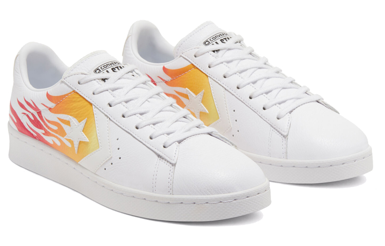 Кеды Converse Cons Pro Leather Archive Print (белый) — фото 3