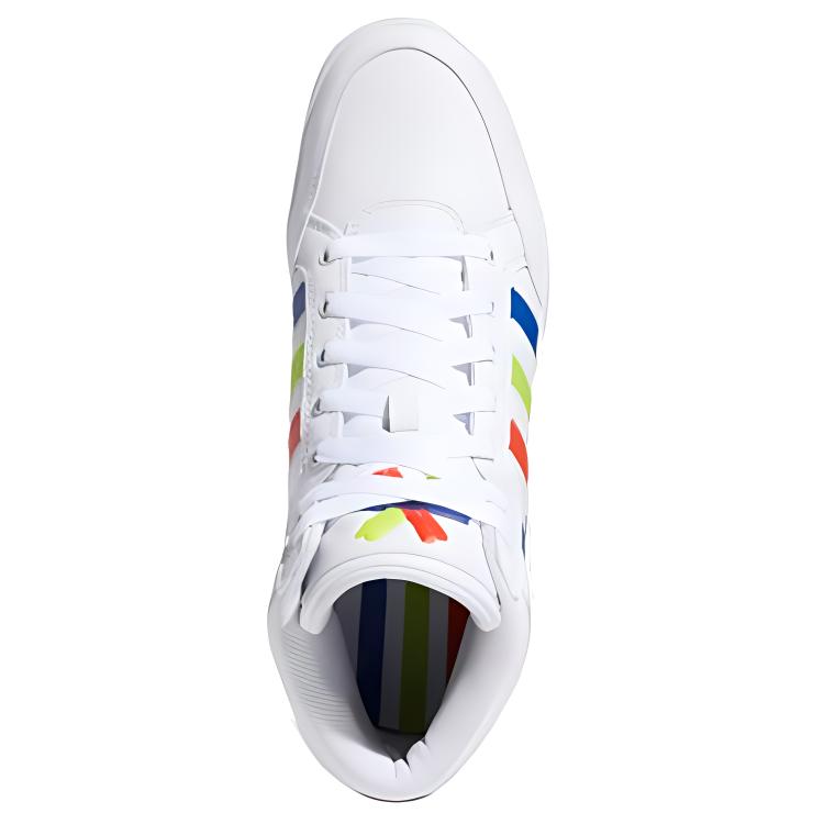 Кеды adidas originals Hardcourt HI (бело-синие) — Белый / синий / красный / зелёный — фото 4