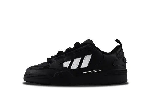 Adidas Originals Adi2000 Slip Resistant Abrasion Resistant Low top Skateboard Shoes Unisex Black Silver