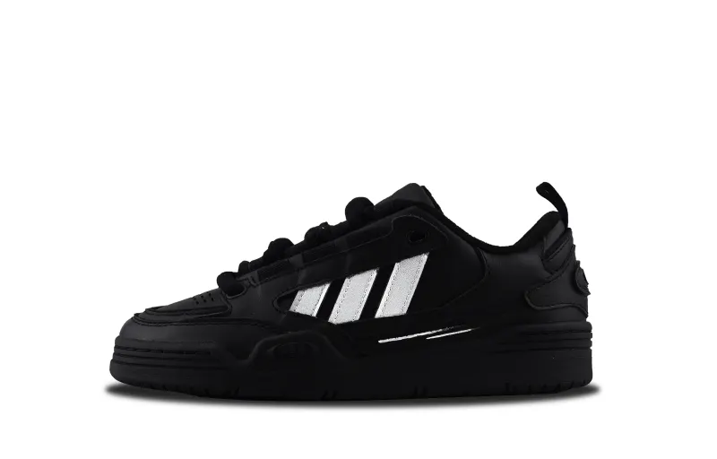 Adidas Originals Adi2000 Slip Resistant Abrasion Resistant Low top Skateboard Shoes Unisex Black Silver