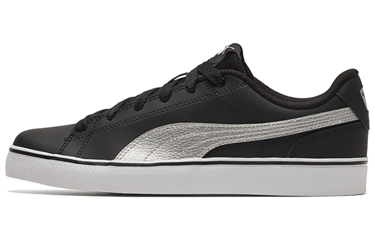 PUMA Court Point Vulc V2 Black/White/Silvery Low Casual Board Shoes
