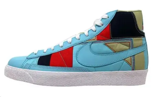 Nike Blazer Mid Premium Powder Blue/Powder Blue White Red Women's