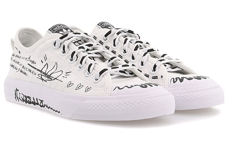 Кеды adidas originals NIZZA Rf (бело-черный) — фото 3