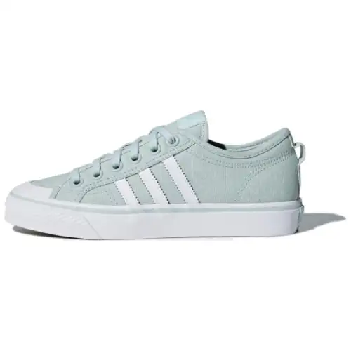 Adidas Originals Nizza Slip Resistant Abrasion Resistant Low top Skateboard Shoes Women's Blue