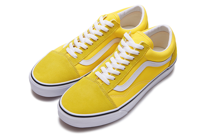 Кеды Vans Old Skool (оранжево-белые) — фото 2