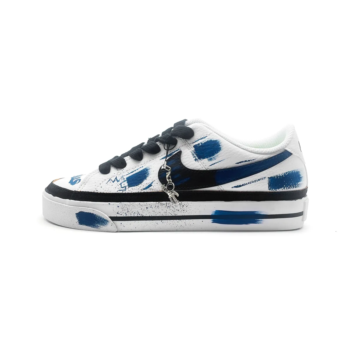 Nike Court Royal Space Exploration Cushioning Low top Skateboard Shoes Unisex White Blue