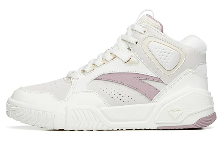 Anta Flame High top Skateboard Shoes Women's White Purple