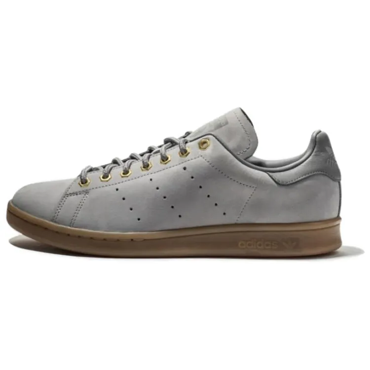 Adidas Originals Stan Smith Slip Resistant Abrasion Resistant Low top Skateboard Shoes Men's Gray