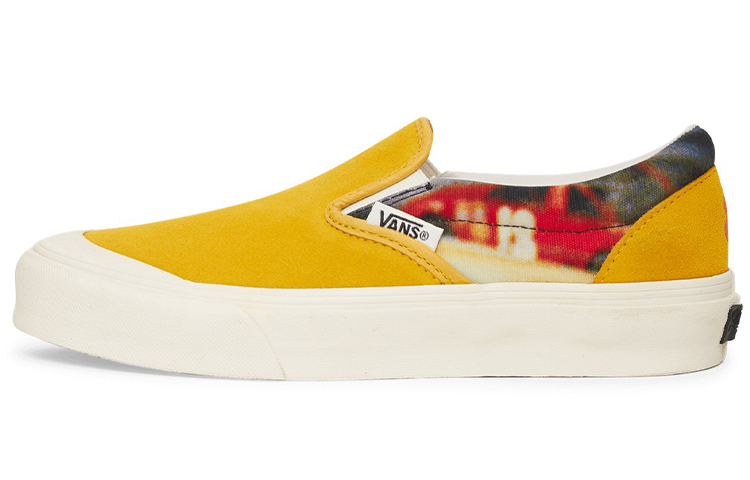 Slam Jam x Julian Klincewicz x Vans slip-on series LX low-top sneakers for men and women, yellow