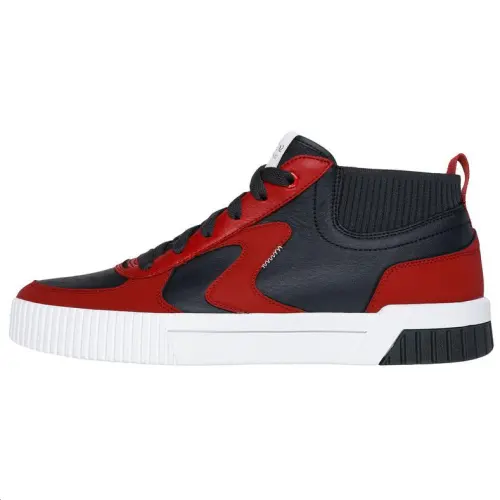 Skechers Mid top Skateboard Shoes Men's Black Red