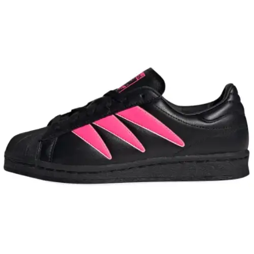 Adidas Originals SUPERSTAR Leather Low top Skateboard Shoes Unisex Black Pink