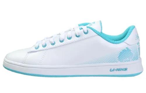 Li Ning Skateboard Shoes Women's Low Top Blue/White