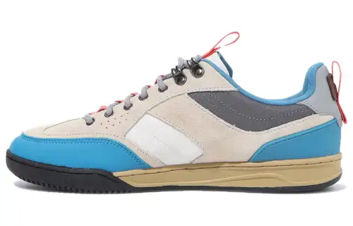 FILA Melvis Pro Comfortable Low top Skateboard Shoes Unisex Beige Blue